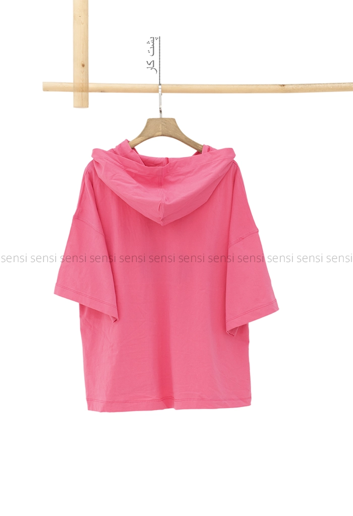 تیشرت باکسی کلاه دارکد1005439